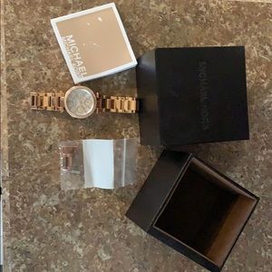 Rose gold Michael kora watch